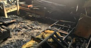 Un incendio destruyó una vivienda en la zona sur de la ciudad