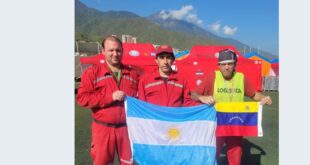 Regresó el grupo de Bomberos Voluntarios que representó al país en una misión humanitaria en Venezuela